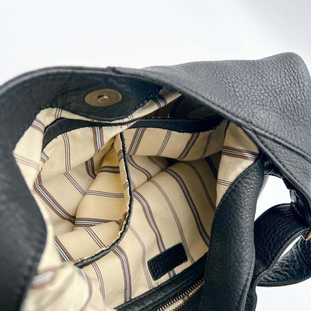 B.Stuff モニカ ワンショルダーバッグ オールレザー ブラック f177