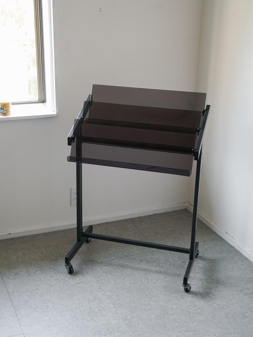 70-80's KOKUYO アクリル マガジンラック スタンド レトロモダン