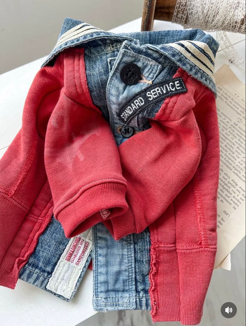 デニム＆ダンガリー デニムセーラ リメイク 犬服 - メルカリ