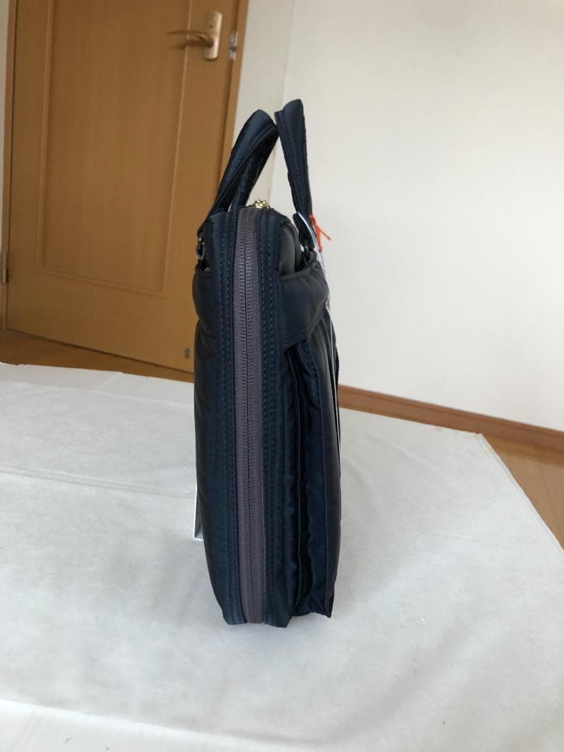 激美品　ポーター　PX　タンカー　ブリーフケース　アイアンブルー　ビジネス　PC