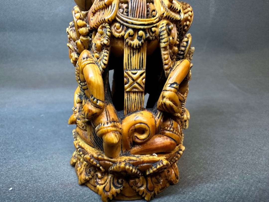 極上 置物 ガネーシャ 象神 仏像 天然素材 アンティーク 骨董 飾り物