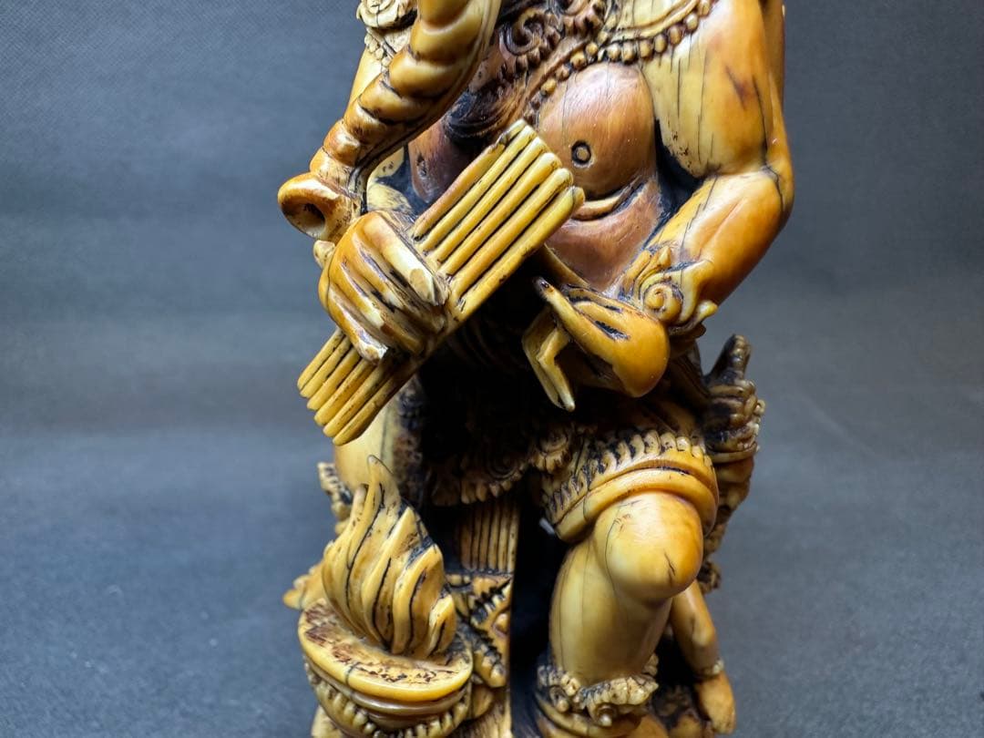 極上 置物 ガネーシャ 象神 仏像 天然素材 アンティーク 骨董 飾り物