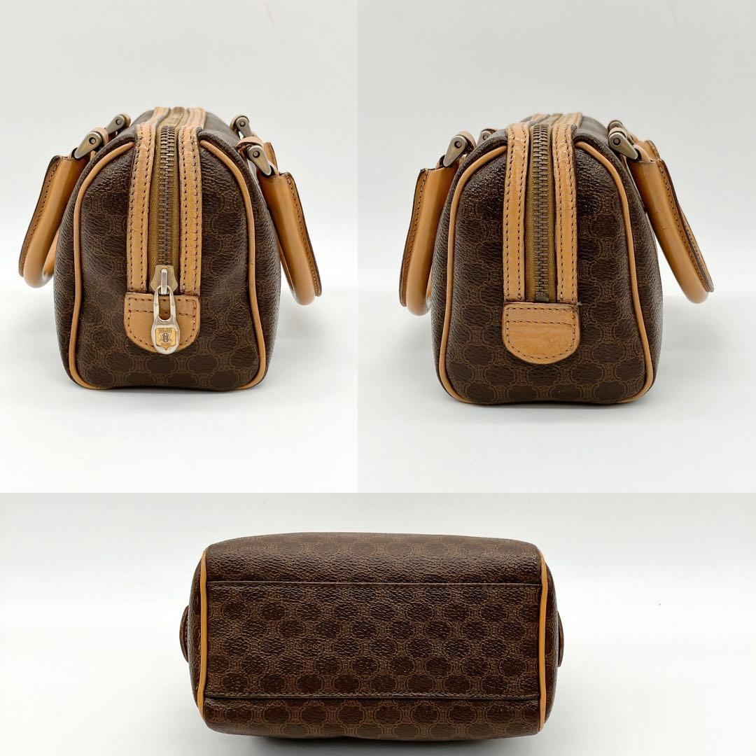 CELINE】2wayマイクロミニボストンバッグ マカダム柄 ダークブラウン