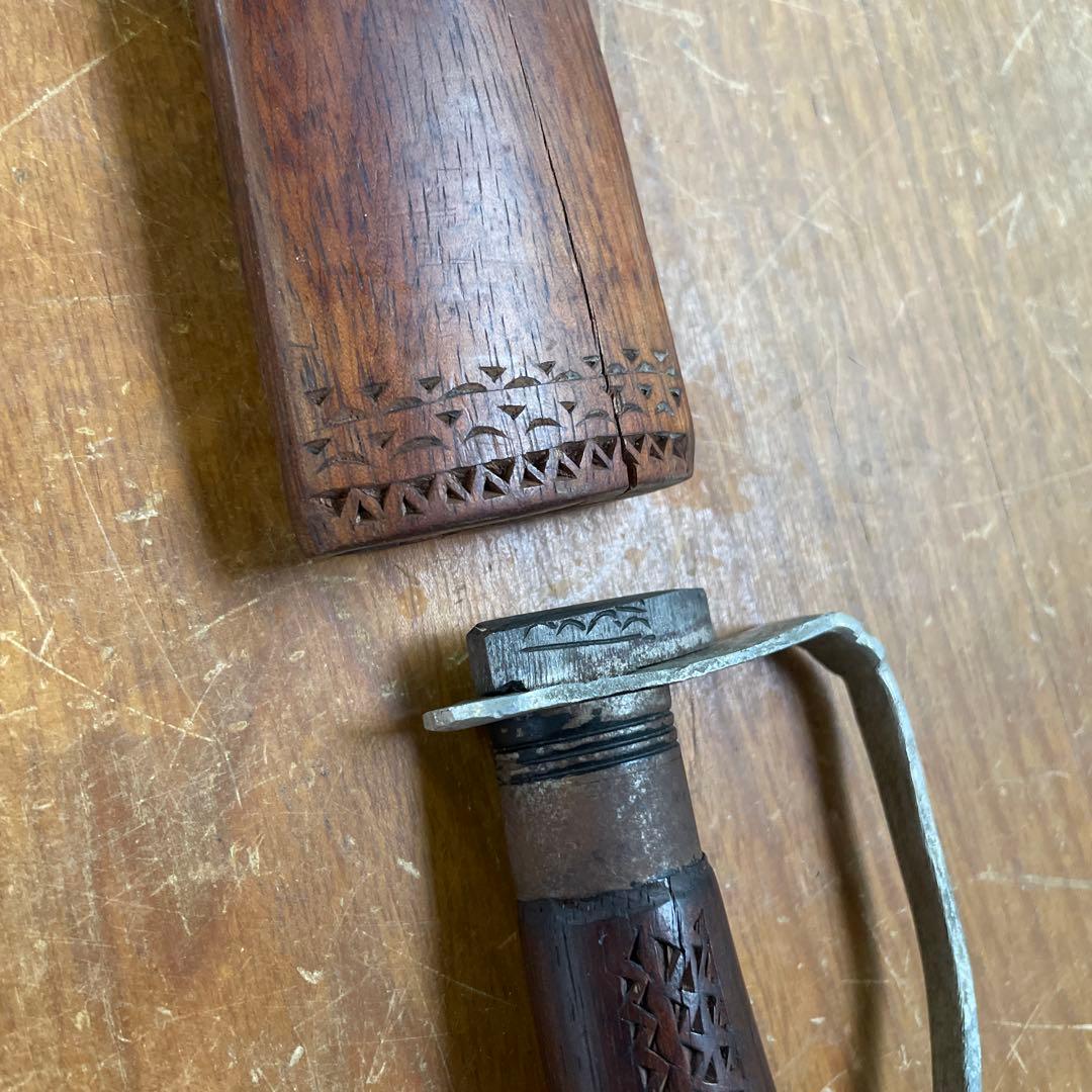 詳細不明 部族 民族 67cm 刀剣 サーベル 合法サイズ アンティーク 古道具