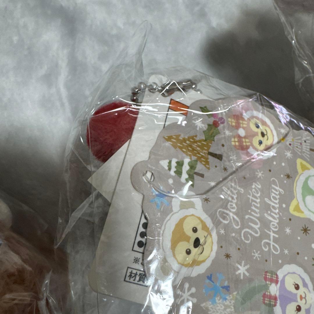 ダッフィーフレンズ　ウィンターホリデー　ぬいぐるみストラップ