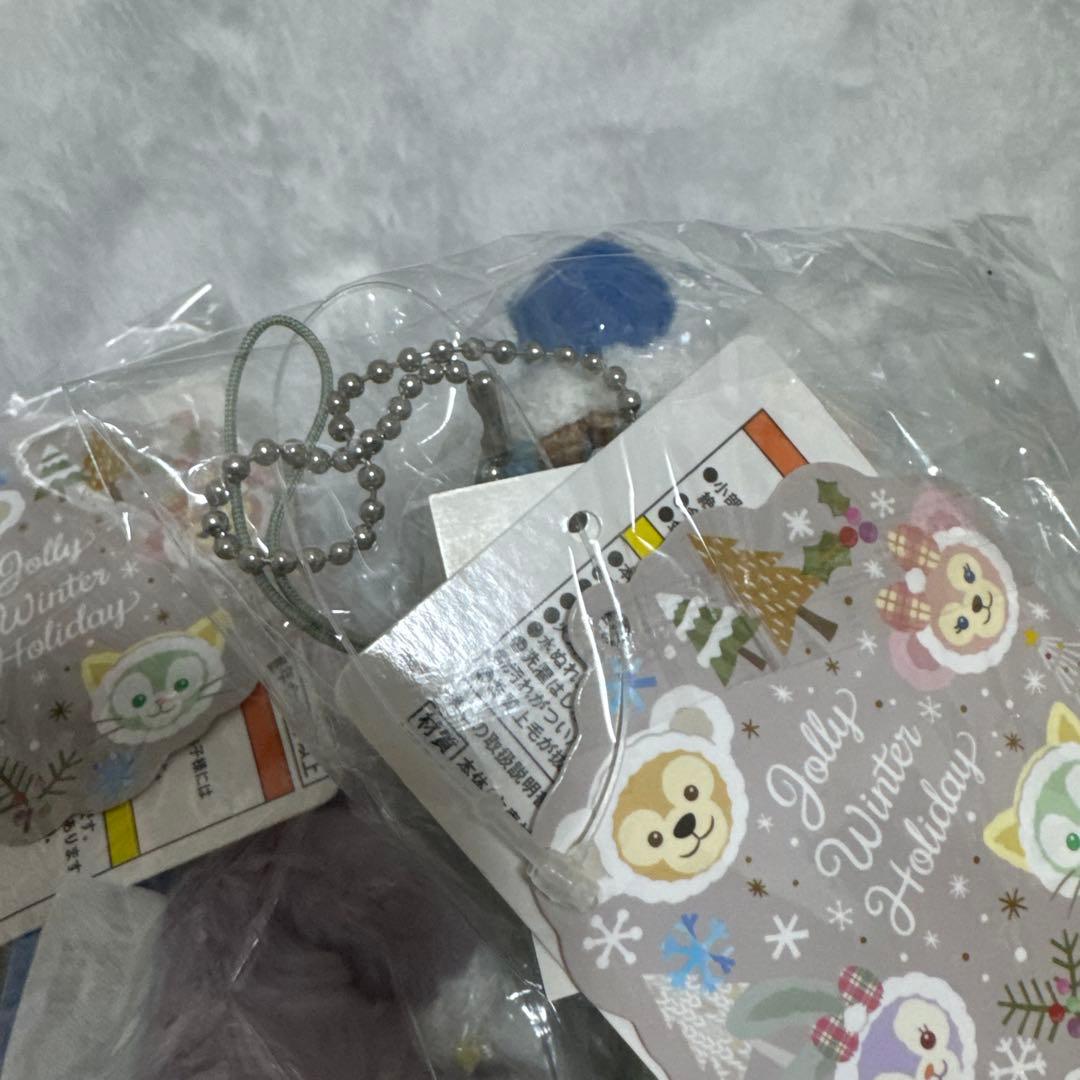 ダッフィーフレンズ　ウィンターホリデー　ぬいぐるみストラップ