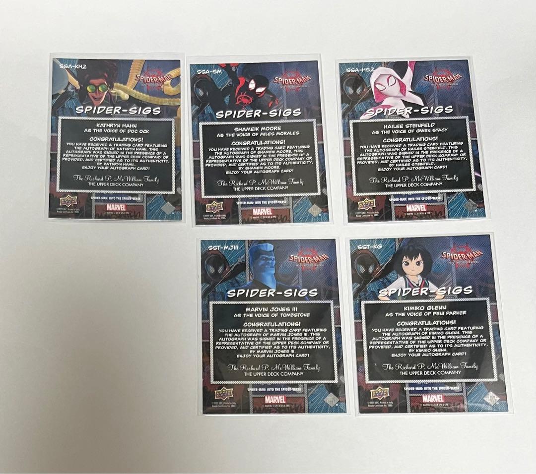 marvel スパイダーマン　サインカード