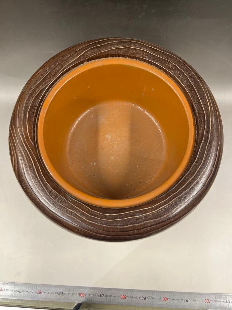 骨董 蒔絵 螺鈿 火鉢 桐 桐火鉢 古民具 茶道具 アンティーク 内側銅器