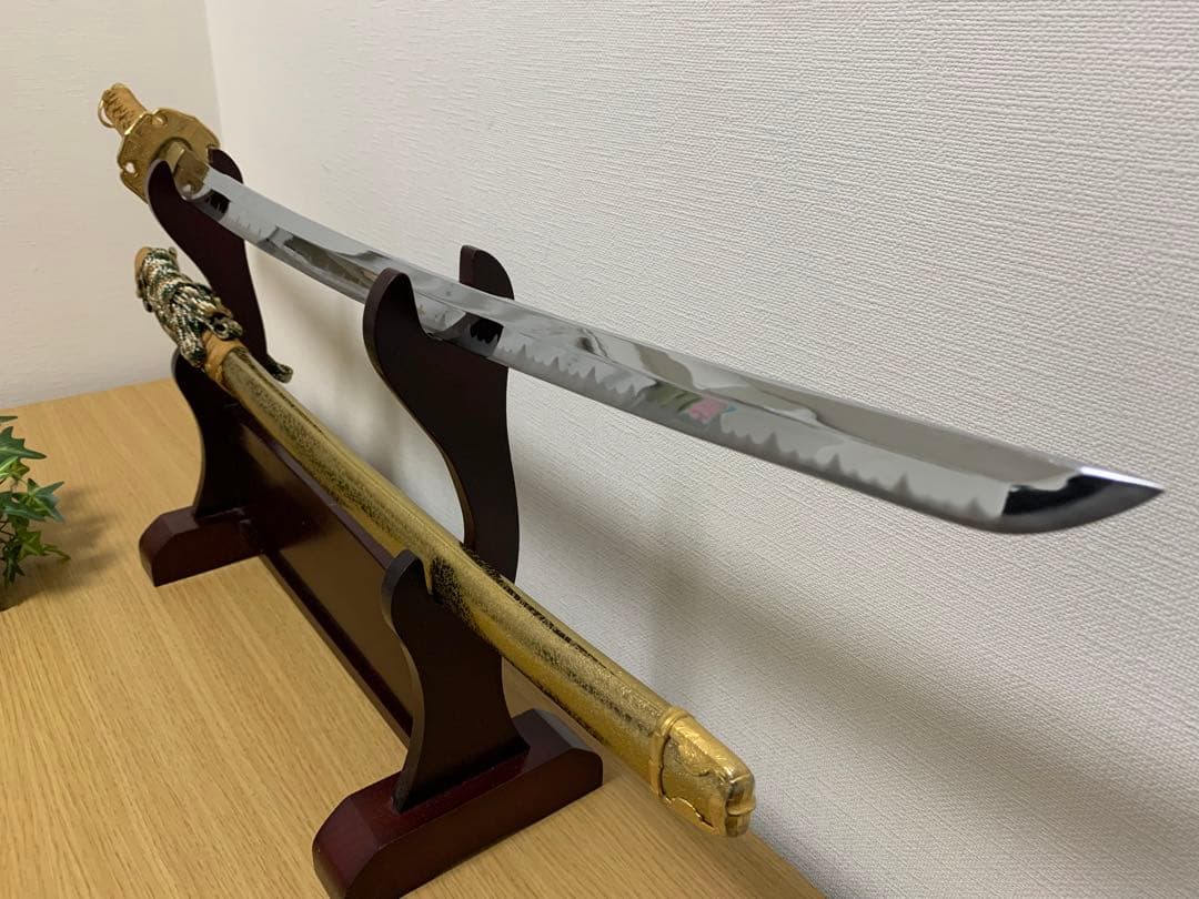 【特選模造刀/金彩黄金拵】日本刀 太刀 とんでもなく美しい拵 儀礼 儀式 威光
