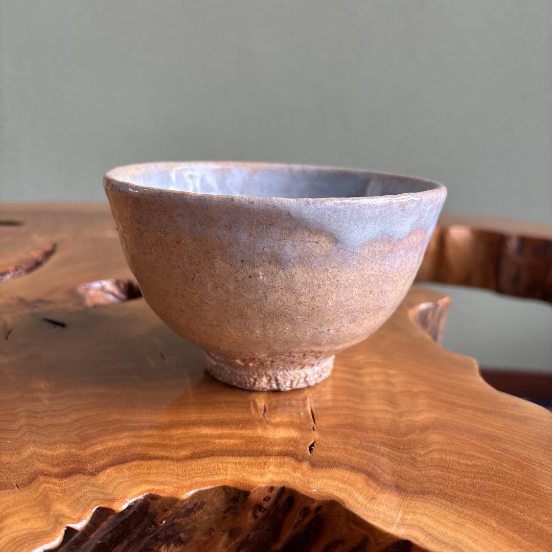 吉岡大眉作 萩焼 抹茶碗 茶道具 共箱