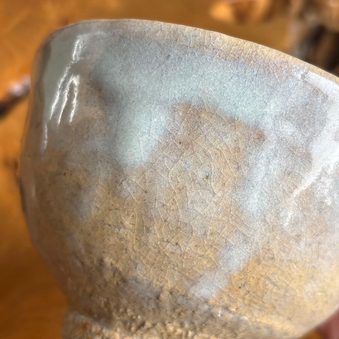 吉岡大眉作 萩焼 抹茶碗 茶道具 共箱