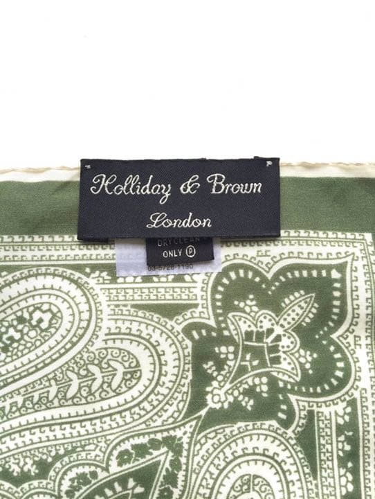 新品 ホリデー＆ブラウン Holliday&Brown スカーフ グリーン