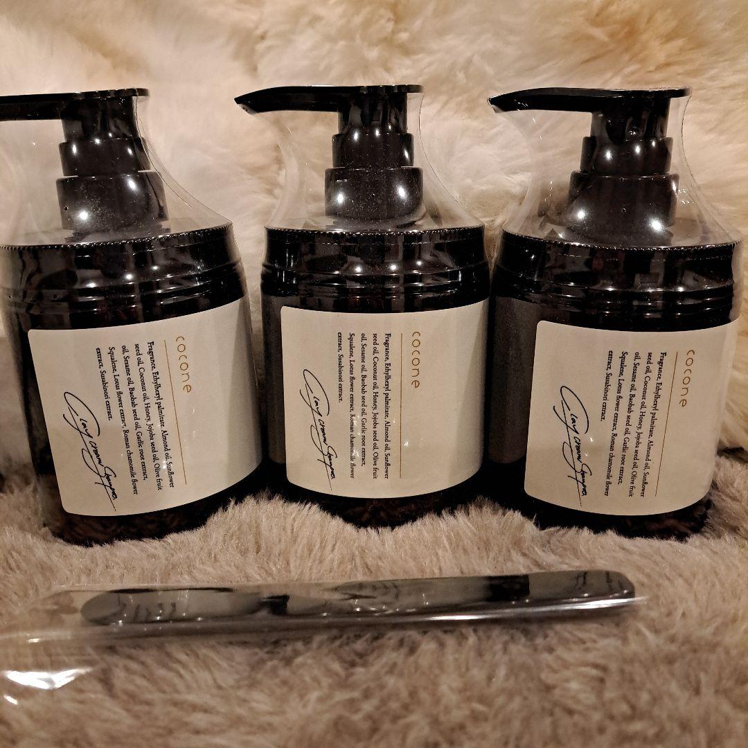 6点セット】cocone クレイクリームシャンプー スパチュラ付き♪