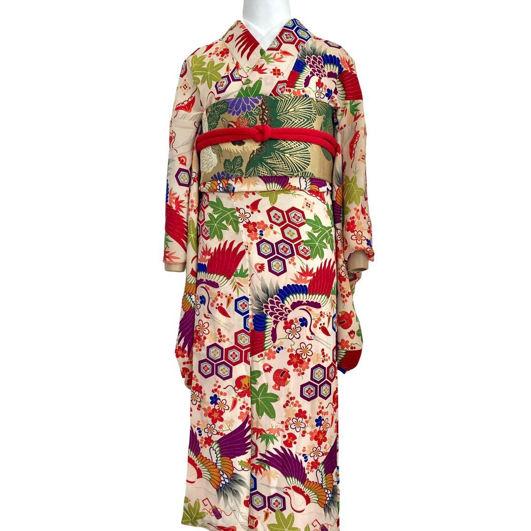 ★みるきーねむ です★アンティーク　ジュニア　女の子　子供着物　NO2