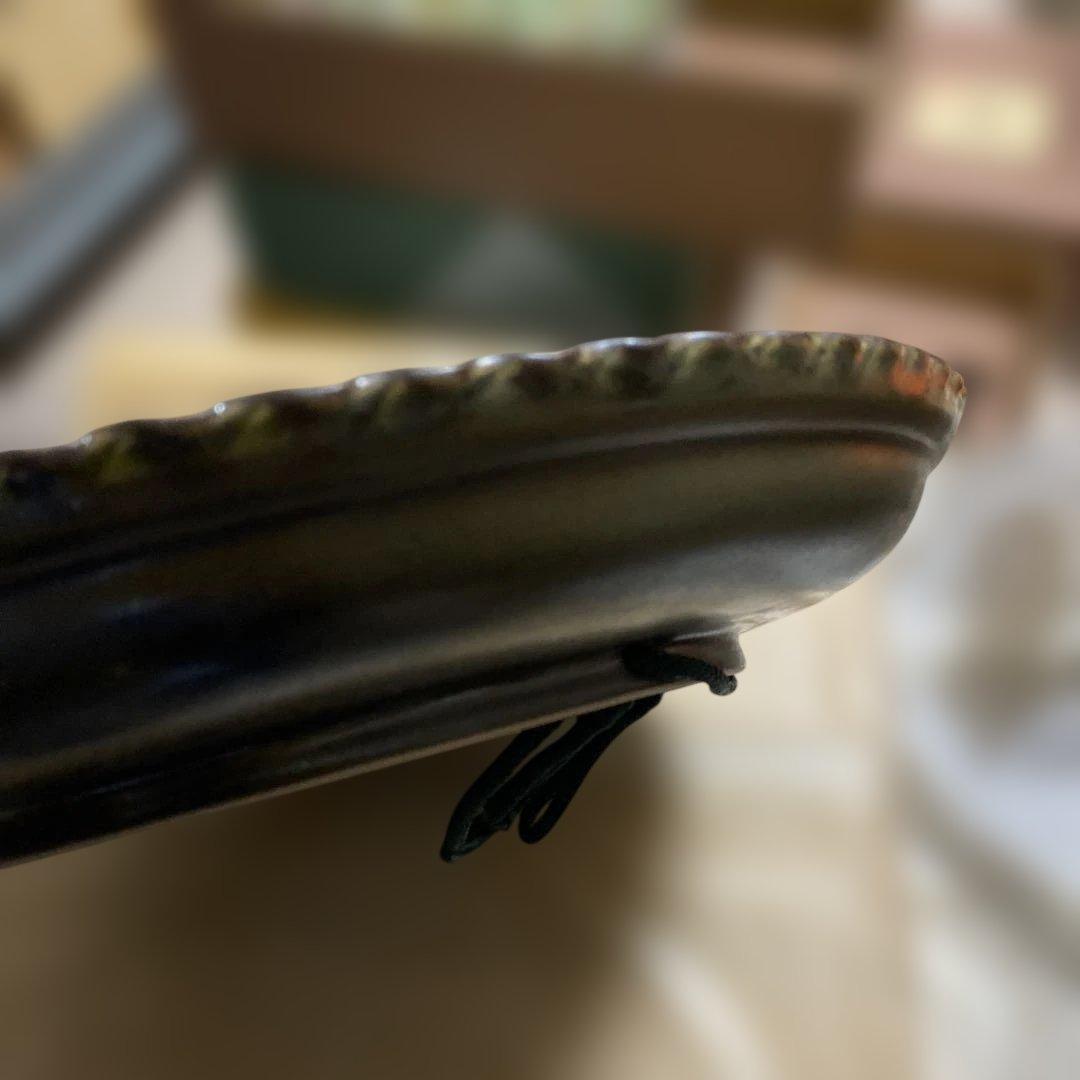 色絵三鶴　額皿　螢窯　中村翠恒氏作　34㎝　共箱入