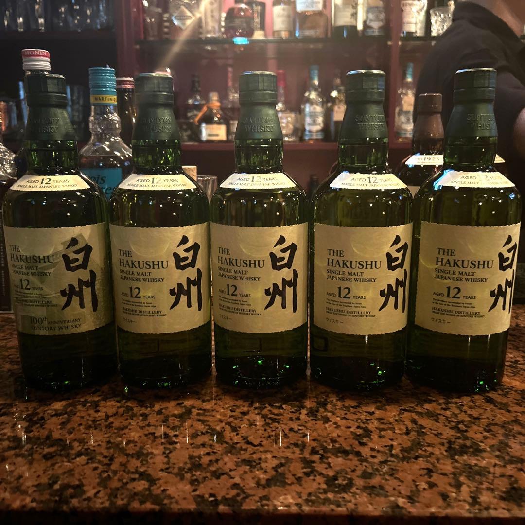 ウイスキー白州100周年記念ラベル5本セット