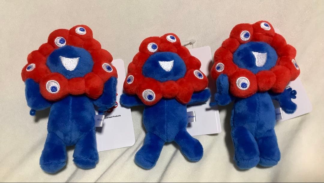 ミャクミャク ボールチェーンマスコット A B C 3体セット