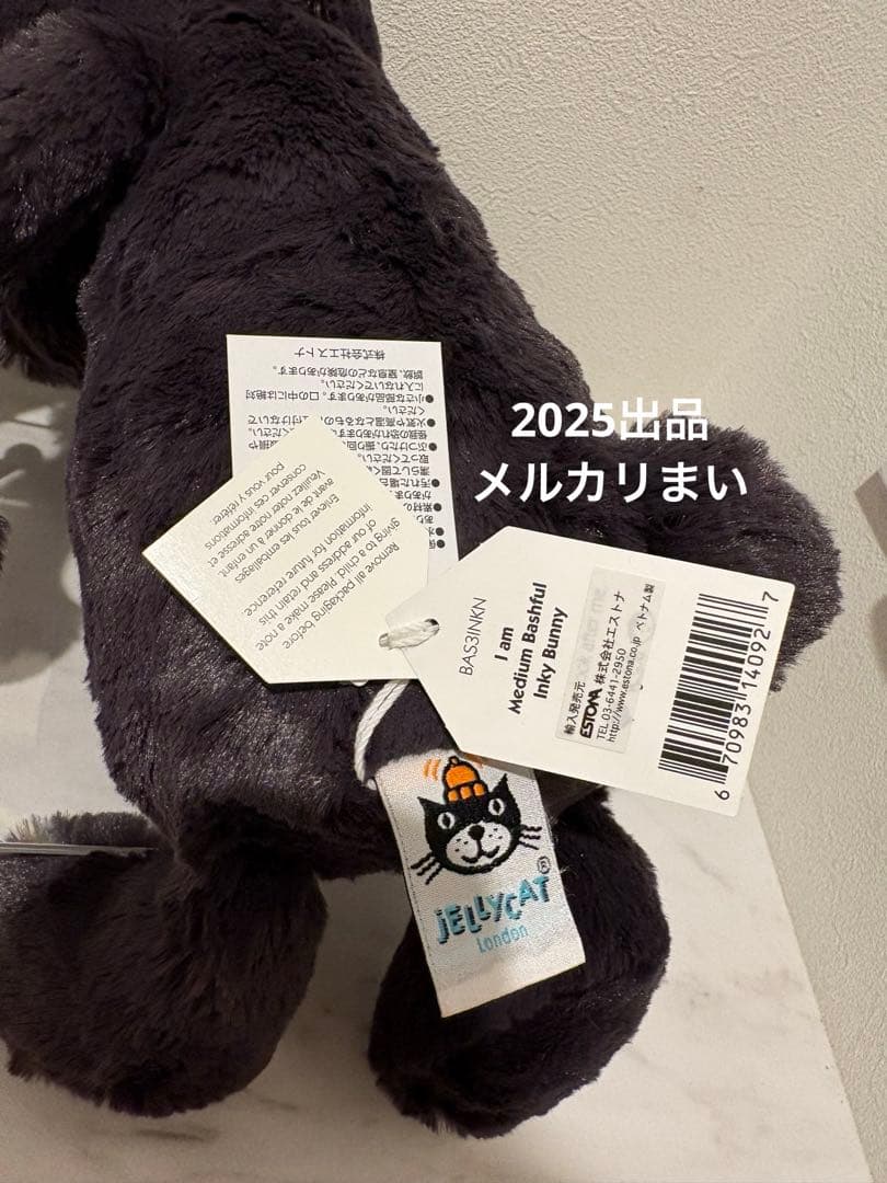  Medium Bashful Inky Bunny インキー黒