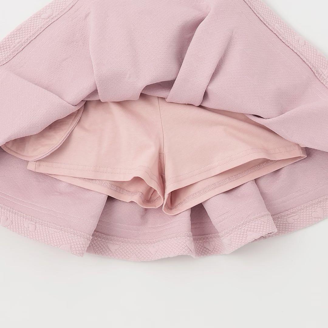 メゾピアノ新品新作タグ付きカットジャガードハーフZIPセーラーセットアップ130