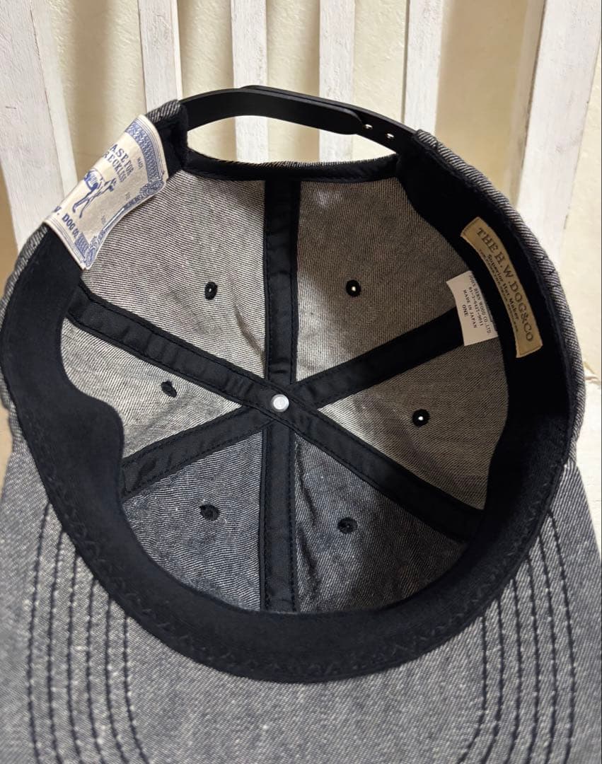 THE H.W.DOG&CO. D SKATE キャップ デニム ブラック 限定