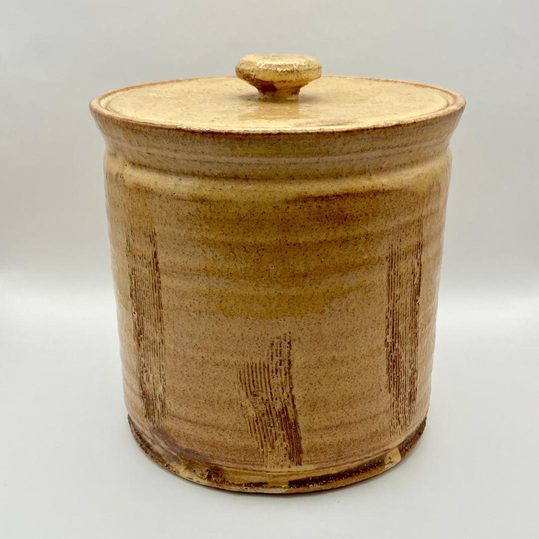 一重口水指 萩焼 大野孝晴 瑞峰窯 共箱 茶道具 茶器 共蓋付 伝統工芸品