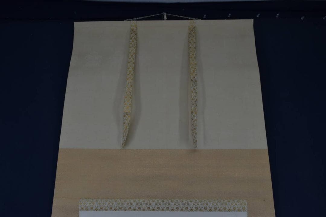 【真作】山本朝光/薔薇に蜂図/バラ図/横物/掛軸/名家伝来/Z-872