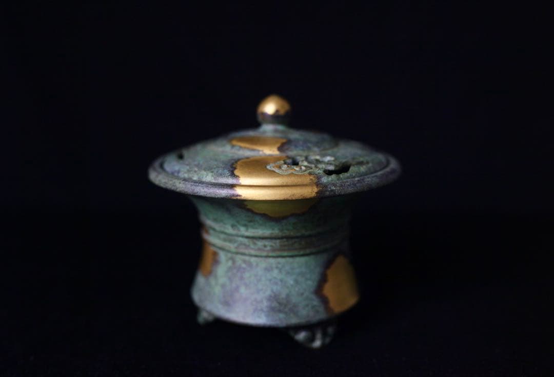瑞雲 茶道具 香炉 塗金銅香炉 香道具 蔵六 造 秦蔵六造 時代物 - メルカリ