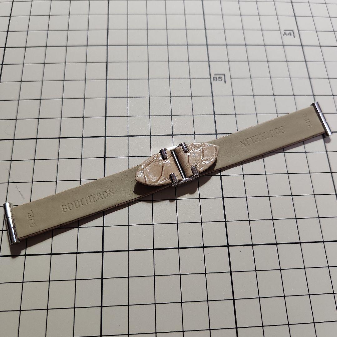 新品未使用)ブシュロン リフレ 替えベルト ベージュ S - メルカリ