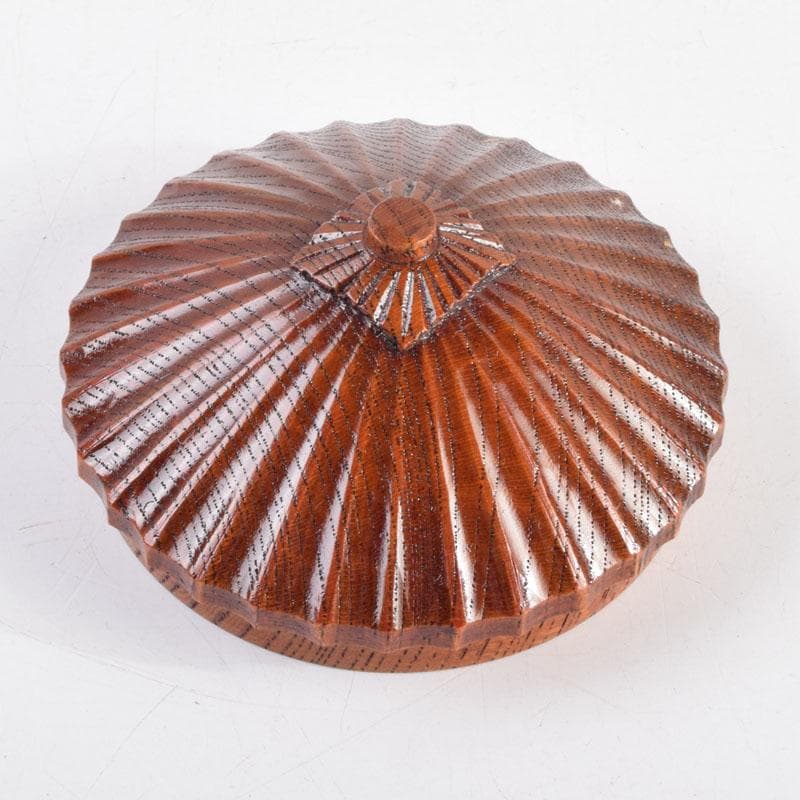 茶道具　山中塗　中村宗悦作　傘香合　共箱　V　8956