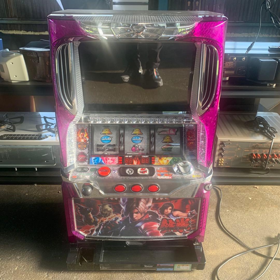 鉄拳2nd スロット 実機 コイン不要機 動作確認済み 家庭用電源