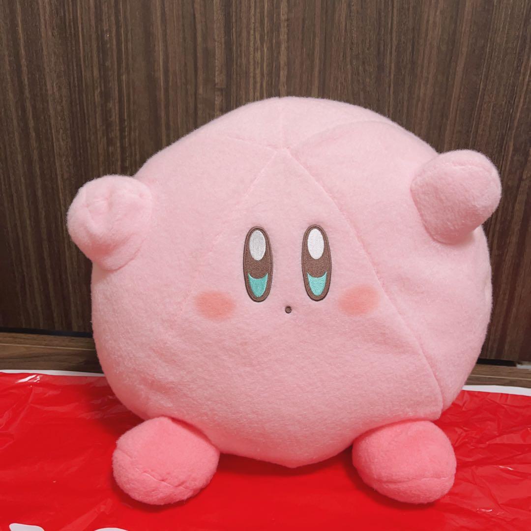 新品 星のカービィ 羊毛フェルト風 超BIGぬいぐるみ (まんぷく座り