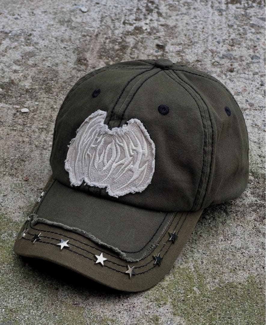 ec melodi green STAR STUDDED HAT cap