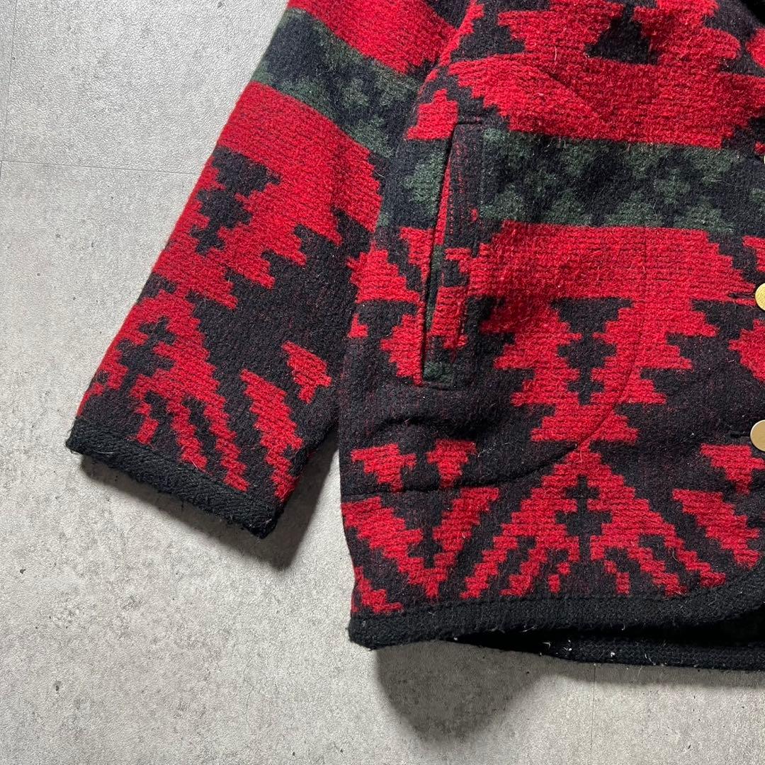 80s ウールリッチ ネイティブ柄 ウールジャケット L USA製