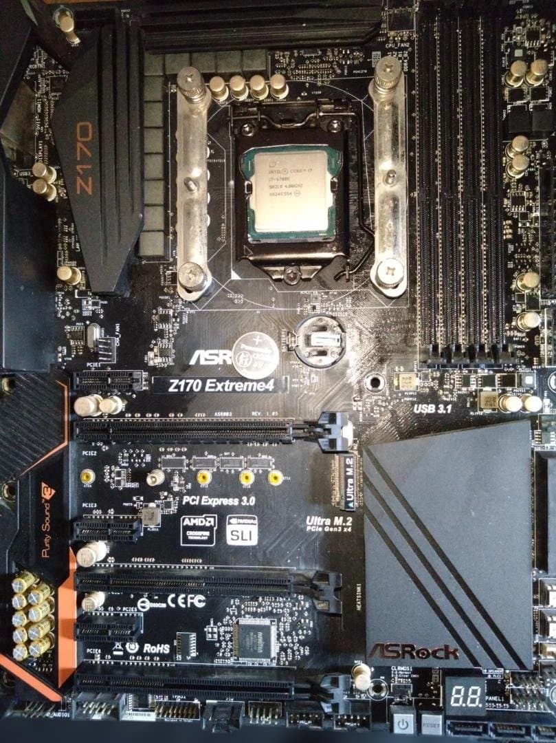 動作値下】ASRockZ170 Extreme4 i7-6700K CPUF付