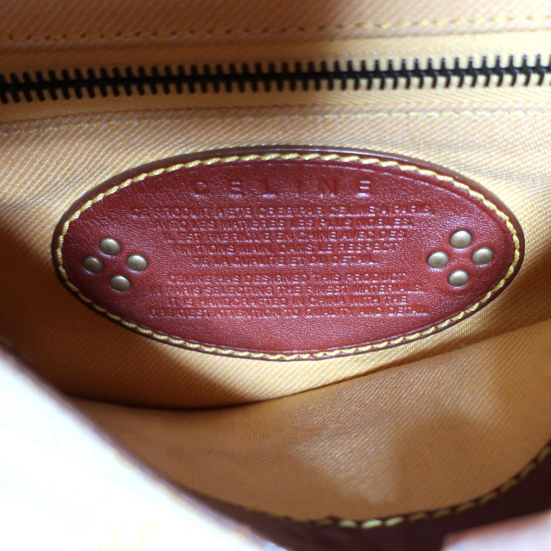 【CELINE】セリーヌ マカダム柄 セミショルダーバッグ ヴィンテージ