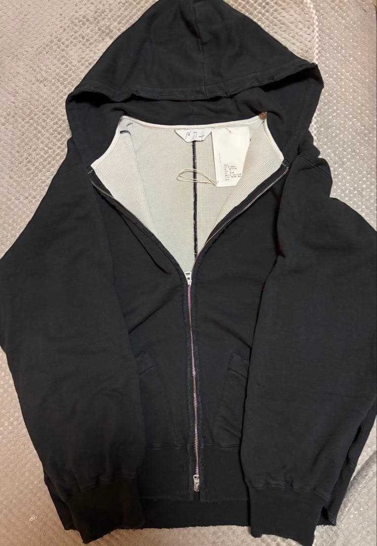 25aw ANCELLM ZIP UP HOODIE BLACK サイズ3