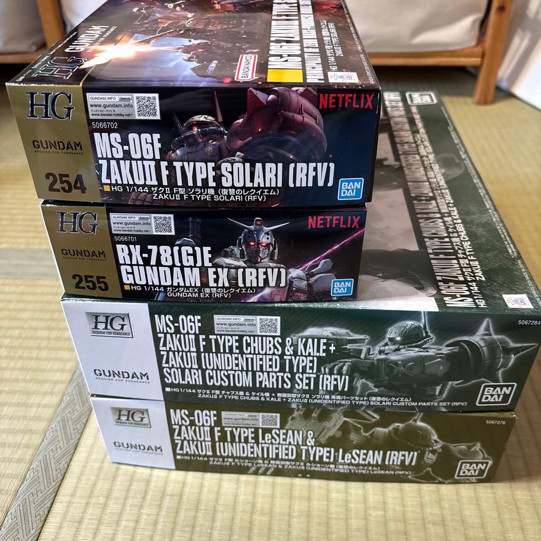 【値下げ】HG 1/144 Netflixセット（ソラリ機 ガンダムEX 他） 値下げ】HG 1/144 Netflixセット（ソラリ機 ガンダムEX 他） 値下げ