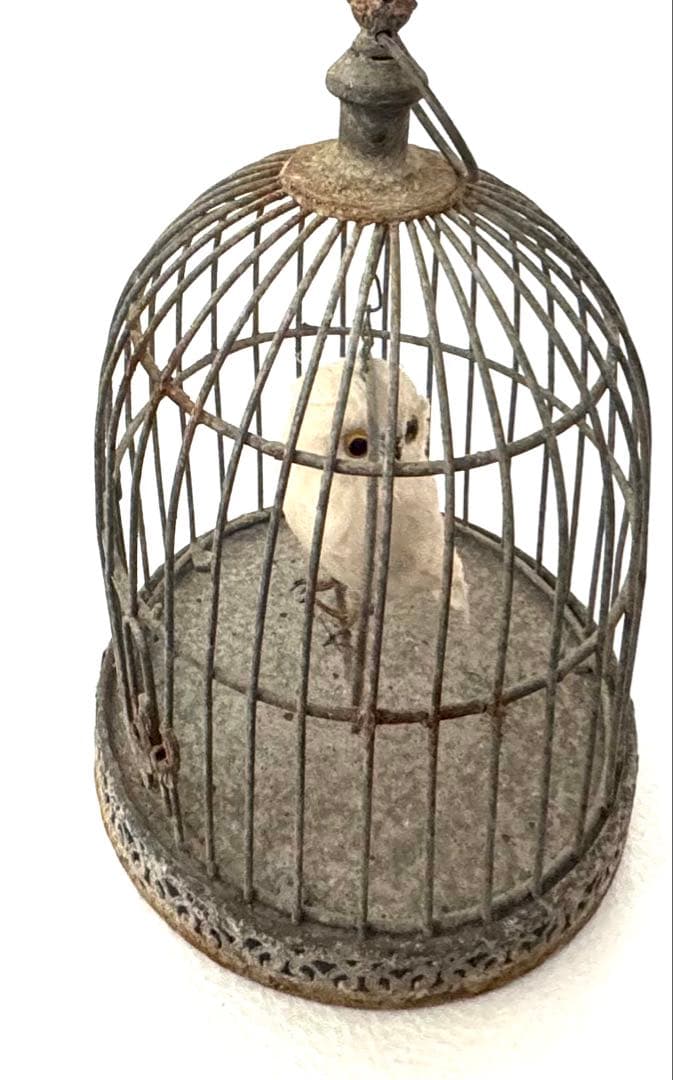アンティーク鳥カゴオブジェ フクロウオブジェ付 undercover