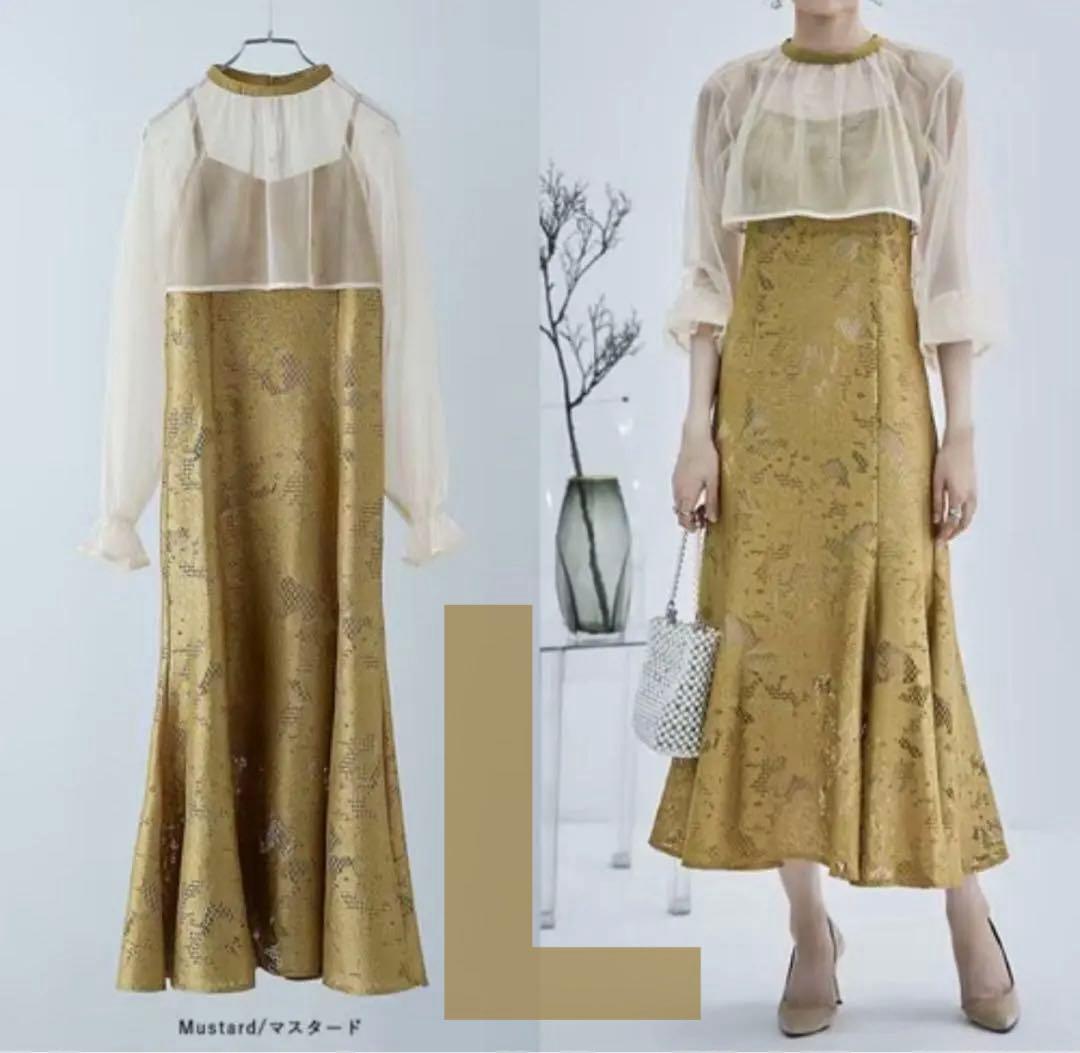 5☆新品タグ付き☆ドリードール 3wayシフォンボレロ&レースキャミドレス L