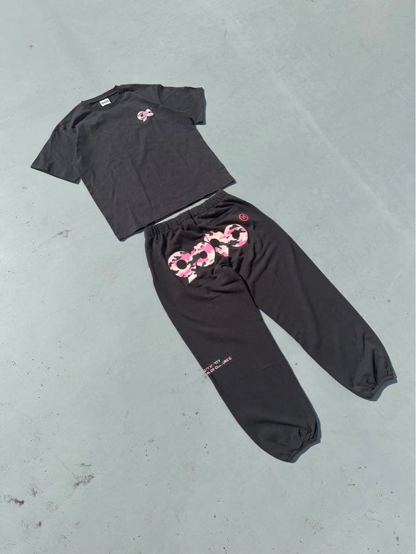 専用 90 Logo Light Sweat tee Pants セットアップ