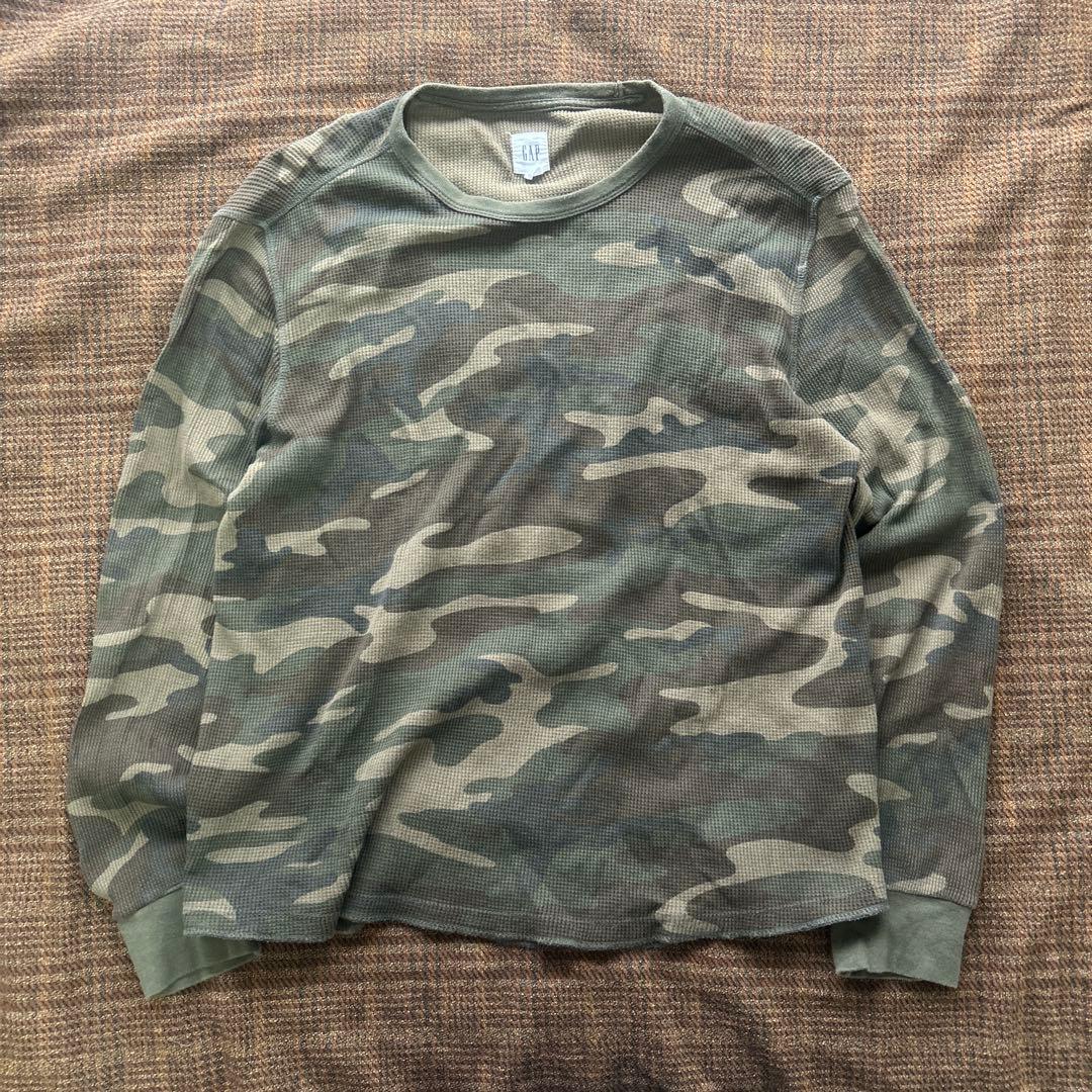 OLD GAP ? 迷彩 サーマル トレーナー L ミリタリー 白タグ y2k - メルカリ