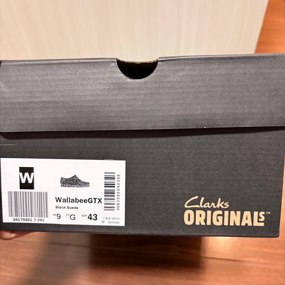 【3回着用】CLARKS WALLABEE gtx 27 UK9