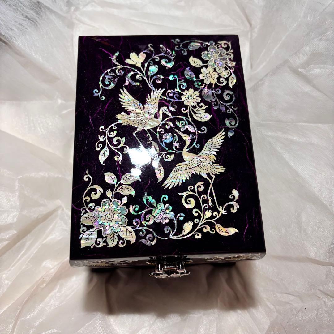 ジュエリーボックス　漆器　マザーオブパール