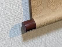 真作】掛軸 松上鶴 吉祥を描く優雅な彩色美 長寿と繁栄 共箱入 T143