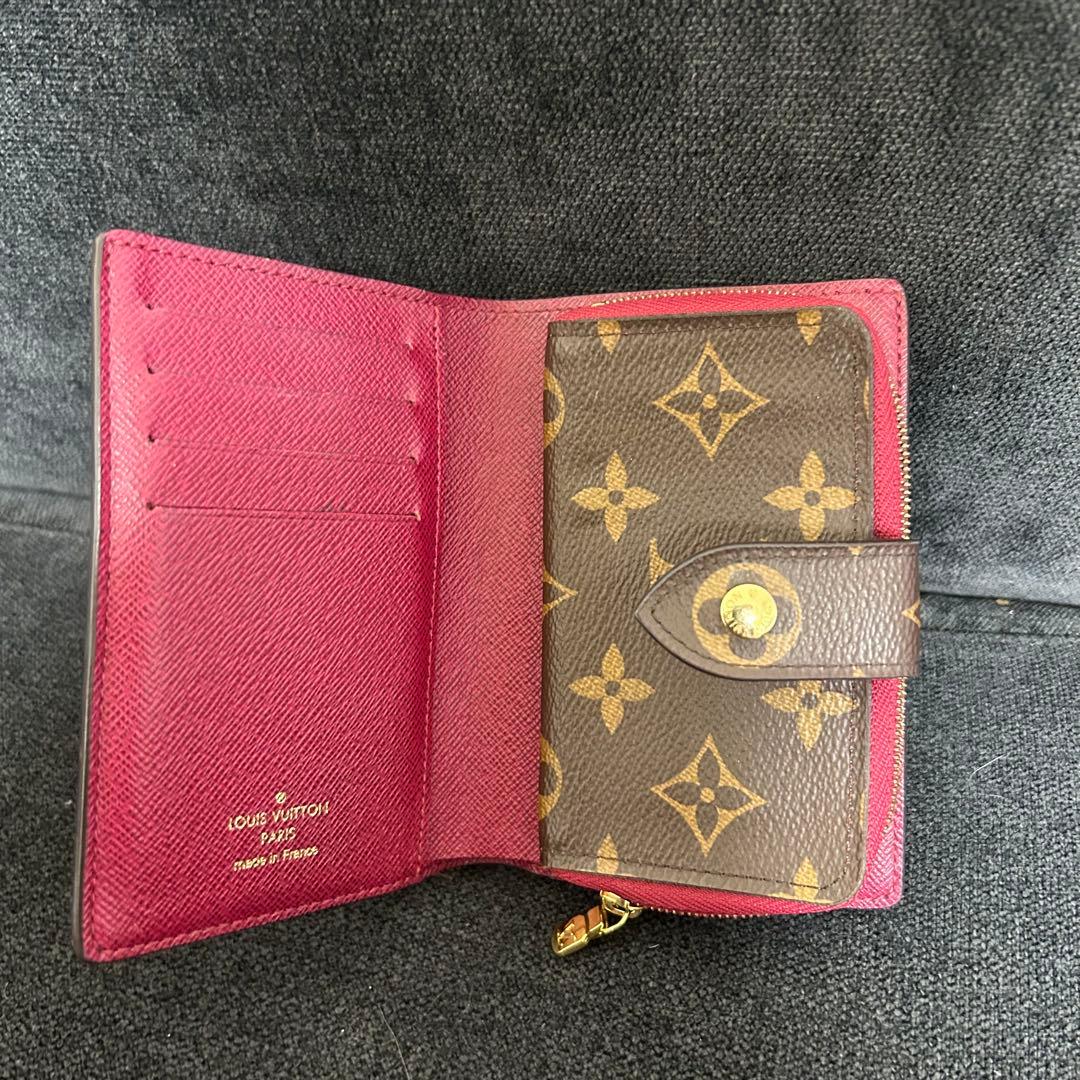 Louis Vuitton 二つ折り財布 ブラウン/ピンク