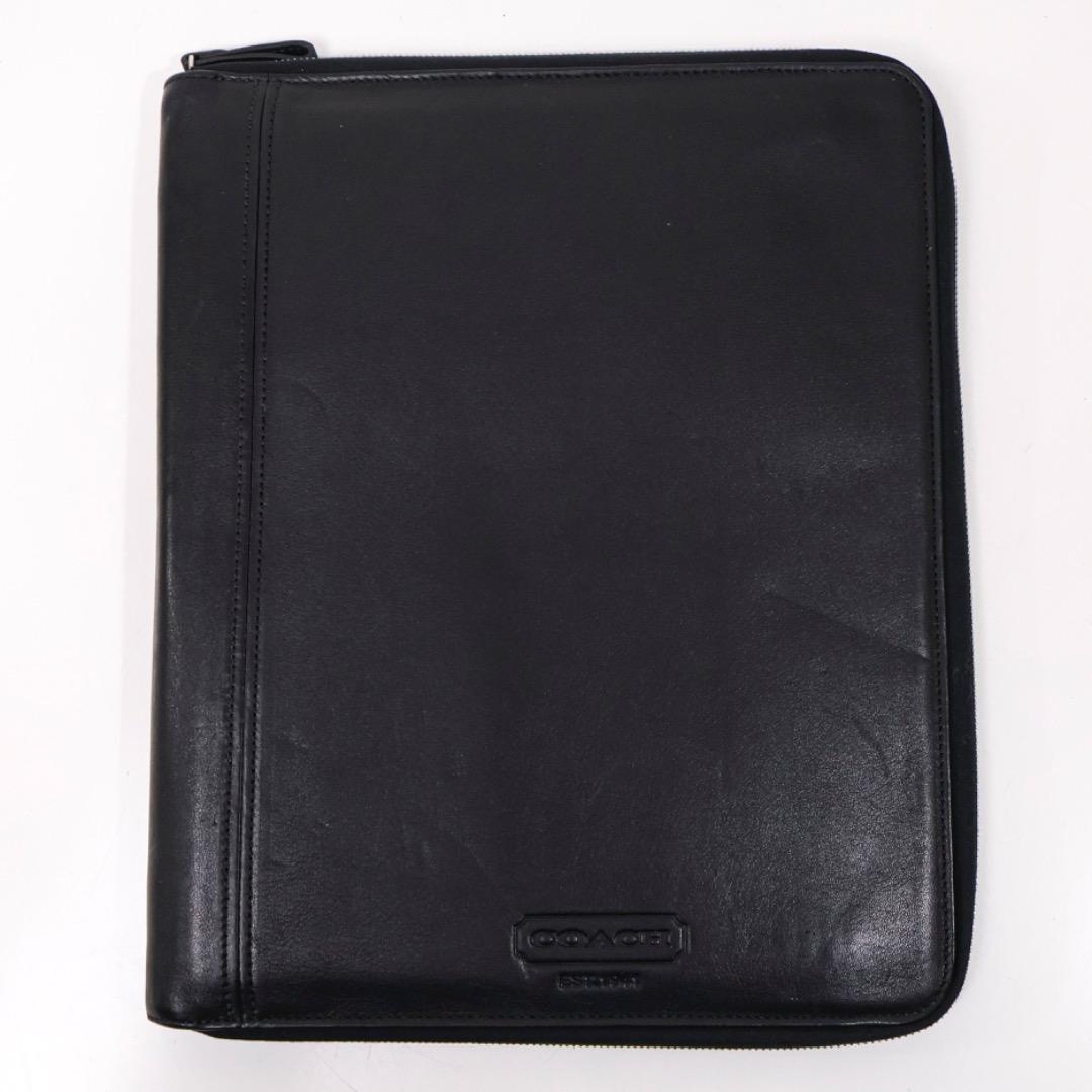 H3749-32◾️オールドコーチ レザー マルチケース レザーバインダー A4