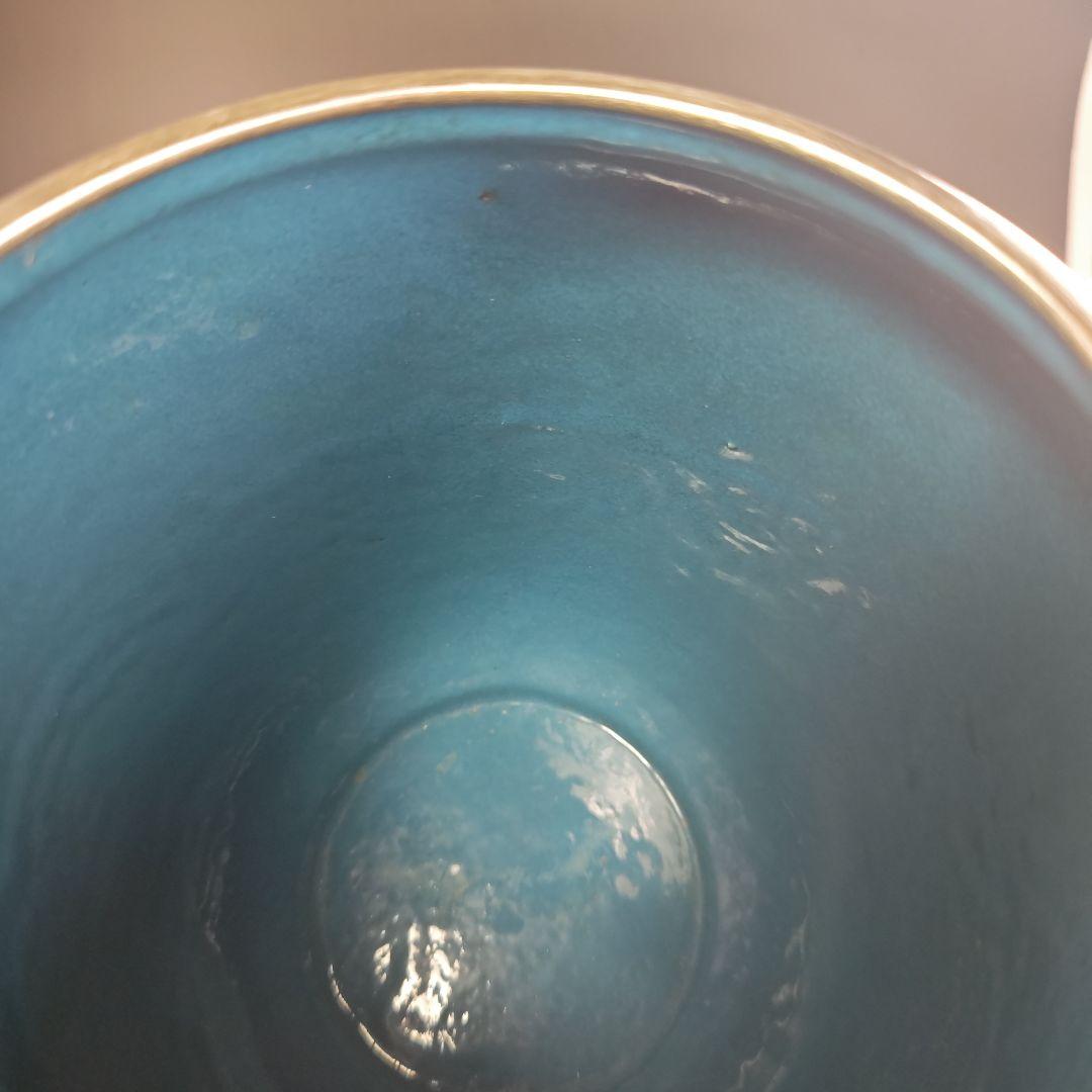 ウ249 水指『七宝 波桜尽くし紋 水指 木箱』茶道具