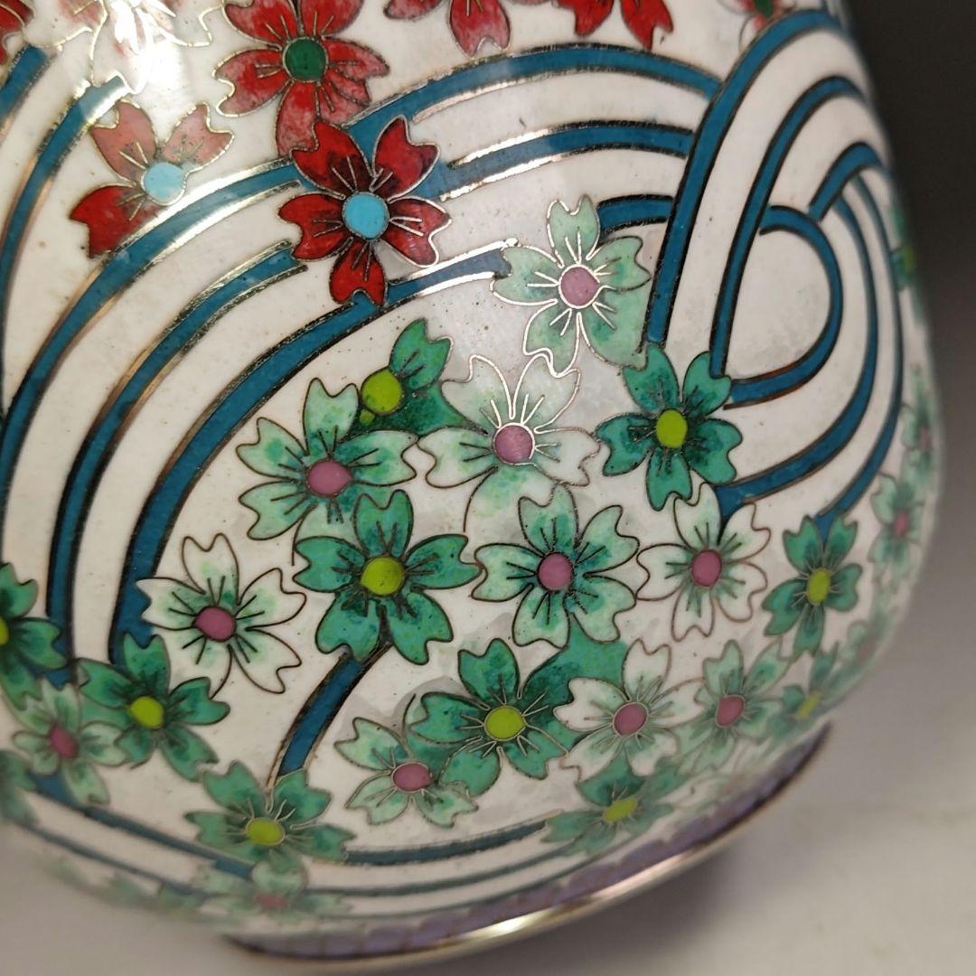 ウ249 水指『七宝 波桜尽くし紋 水指 木箱』茶道具