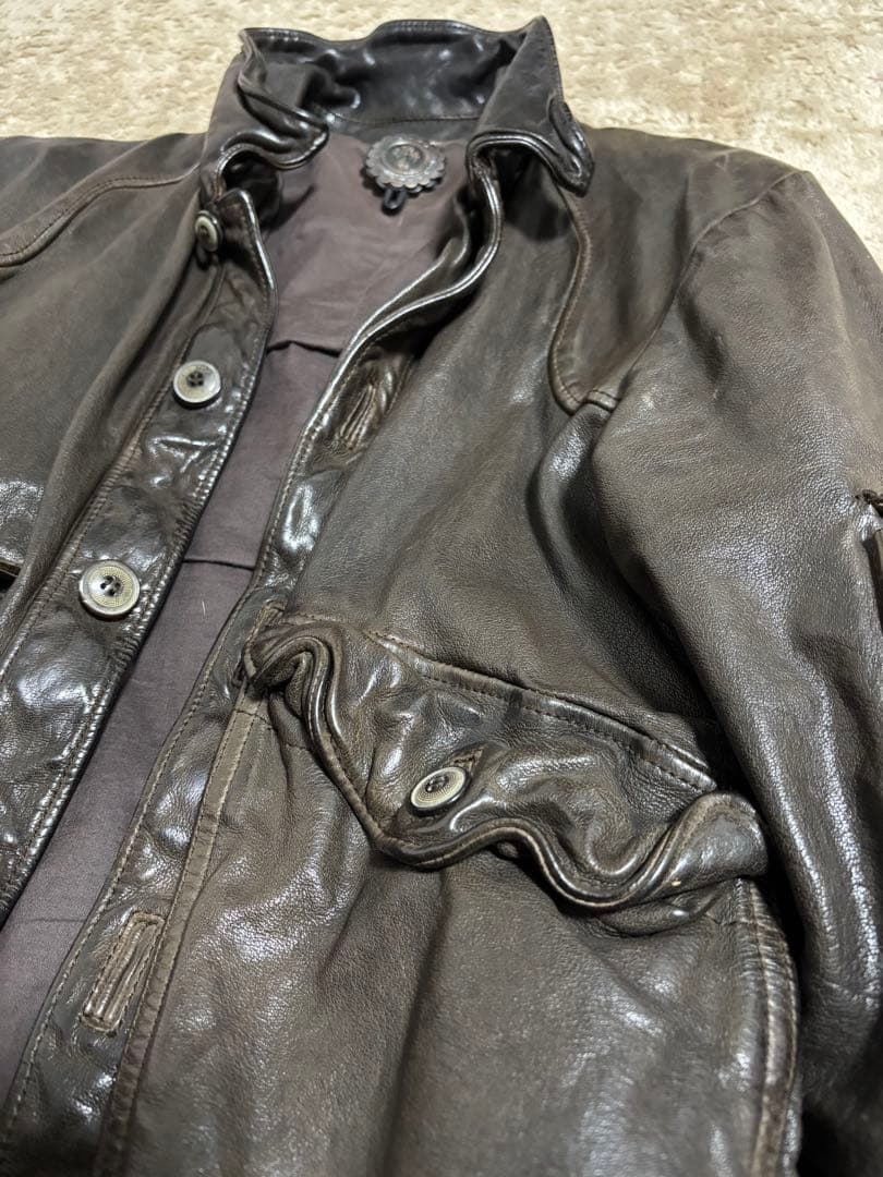 サンタクローチェレザーライダースジャケット - メルカリ