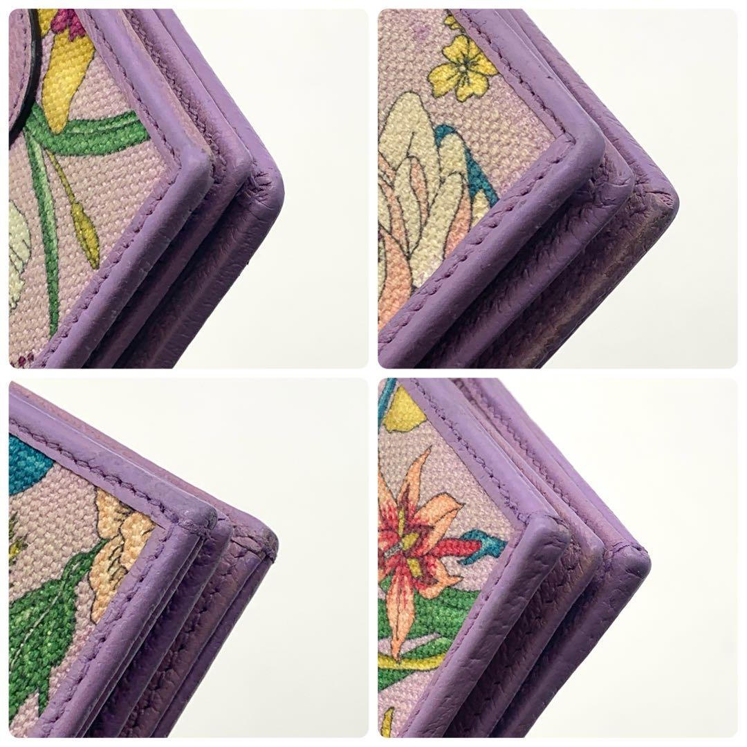 希少] GUCCI 二つ折り財布GGマーモントフローラ日本限定